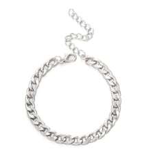 1 Piece Of Punk Hip-Hop Minimalist Design, Pure Pigment Chain, Exaggerated Thick Chain, Versatile Geometric Chain Bracelet, Same Style For Men And Women, Suitable For Daily Wear - Men's Chain Bracelet - View 4