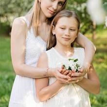 女性女孩魅力手鍊禮物,不鏽鋼手鍊刻有啟發信息和水晶生日禮物,聖誕節禮物,適用於繼母、孫女、祖母、姐妹 - Bonus mom - 查看 3