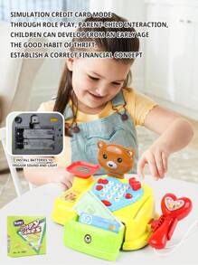 Juguete De Caja Registradora Inteligente De Dibujos Animados Para Niños - Amarillo - Ver 4