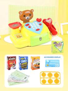 Juguete De Caja Registradora Inteligente De Dibujos Animados Para Niños - Amarillo - Ver 6