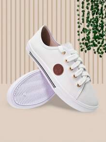 Tênis Moleca Feminino Casual Sola Alta Flatform Moda Branco - Branco - Visão 2