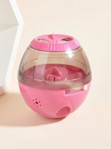 1pc Plastic Whistle With Wobble Dropping Food Leakage Toys For Pets, Dog Toy Puzzle Feeder, Slow Feeding Utensil For Cats And Dogs, Suitable For Indoor Use - Pink - View 6