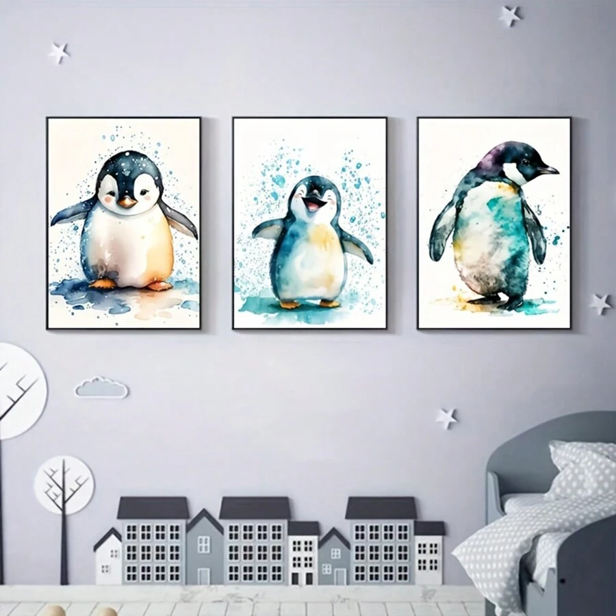 Poster Per Cameretta Bambini - Set 3 Pezzi 30x40 Cm, Coniglietto E Giraffa, Senza Cornice - Foto 7