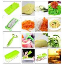 Moca Monica  Set De Cortador, Rallador, Picador Multifuncional Para Frutas Y Verduras. Alta Resistencia - unitalla - Ver 4