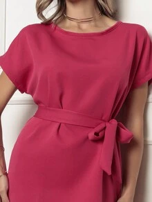 Women Dresses - 玫紅色 - 查看 5