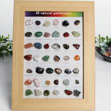 1 Miếng 42 Các loại Của Tinh thể tự nhiên đá - đá Nhà  Văn phòng Trang trí đá Qủa tặng Chữa bệnh Năng lượng đá - 1PC 42 loại khung ảnh dấu khoáng chất đá tự nhiên - Xem 11