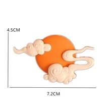 1個2024年金色龍鳳設計新年甜點架附有飛龍圖案,烘焙蛋糕裝飾 - 黃色 - 查看 2
