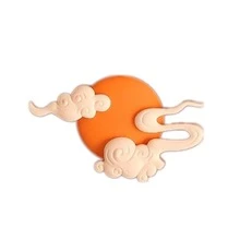 1個2024年金色龍鳳設計新年甜點架附有飛龍圖案,烘焙蛋糕裝飾 - 黃色 - 查看 1