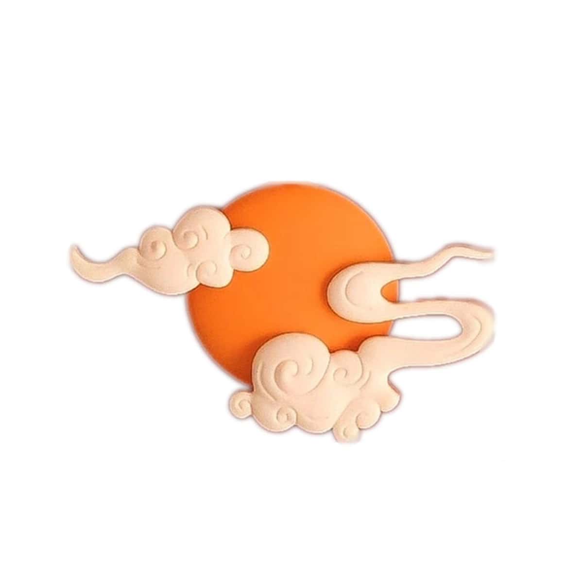 1個2024年金色龍鳳設計新年甜點架附有飛龍圖案,烘焙蛋糕裝飾 - 黃色 - 查看 1