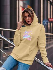 Women Sweatshirts - Màu Khaki - Xem 2