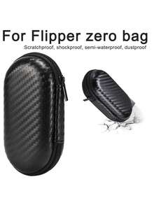 1 多功能迷你便攜式 Eva 收納包 手持拉鍊耳機盒 Airpod 耳機/手機/充電線配件 全身保護套 - 黑色 - 查看 5