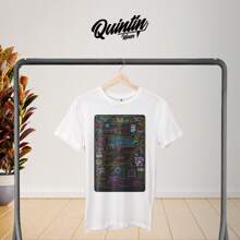 Playera PREMIUM 100% algodón peinado con estampado - Blanco - Ver 1