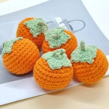 1入手工鉤織可愛水果造型diy珠寶吊墜,適合裝飾衣服、配件、家飾和玩具製作 - 彩色 - 查看 3