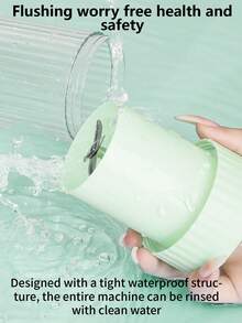 CRASTS Portable Blender Household Multifunctional Mini Fruit Juicer Usb Rechargeable Juice Extractor Fs-C225, Suitable For Home Use And Travel - Mint Green - View 6