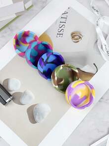 1入創意家用矽膠煙灰缸,可高溫防摔且易於清潔煙杯模具男士家用煙灰缸 - 混色5 - 查看 3