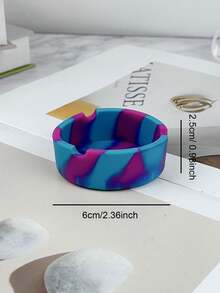 1入創意家用矽膠煙灰缸,可高溫防摔且易於清潔煙杯模具男士家用煙灰缸 - 混色5 - 查看 10