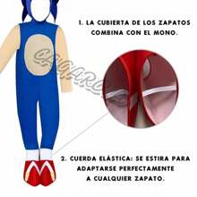 Disfraz Cosplay Tipo Sonic Boom Superheroe Erizo - Azul - Ver 9