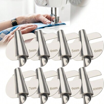 1pc Universal Sewing Rolled Hemmer Foot Set -Wide Rolled Hem Pressure Foot, Sewing Machine Presser Foot Hemmer Foot, Home Industrial Curved Scroll Hemmer Foot