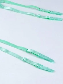 Women's Sexy Mesh Suspender Belt - Green - View 4