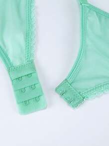 Women's Sexy Mesh Suspender Belt - Green - View 5