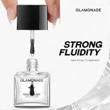 Glamonade Transparent Clear Nail Polish Fingernail: 0.34 FL Oz 10ml Non Gel Regular Nail Polish Colors Envy Mood Series Toenail Polish Art For Beginner Salon DIY Long Lasting Manicure Gifts For Women - 無色 - 查看 6