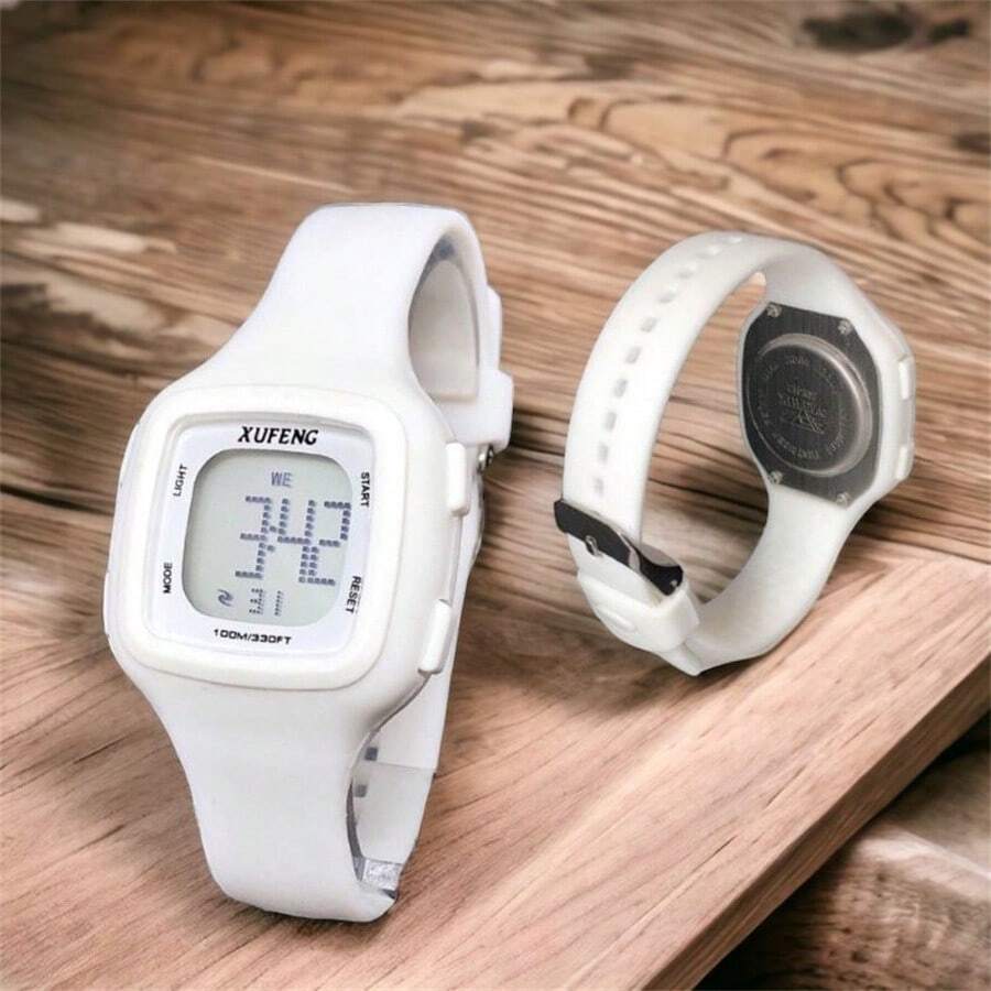 Women's Digital Watches - 白色 - 查看 1