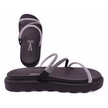 Women Flat Sandals - màu đen - Xem 4