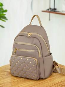 Ba lô chức năng thêu hoa Malist dành cho nữ, Ba lô du lịch đi làm thông thường, Túi đựng máy tính đa năng nhiều ngăn dễ thương, Túi đi học di động dành cho học sinh trung học cơ sở và đại học Ba lô đi học, Cặp đi học, Túi sách đi học, Ba lô lớn, Dung lượng lớn, Di động, Nhẹ ,Ngăn đựng máy tính xách tay, thích hợp cho các cô gái tuổi teen, nữ, sinh viên đại học, nam và nam, hoàn hảo để đi học, đại học, tiểu học, trung học cơ sở, trung học phổ thông, công việc, kinh doanh, đi làm, ngày đầu tiên đến trường - Xám - Xem 4