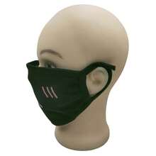 1 件黑色可爱卡通表情面罩，可水洗可重复使用，冬季日常面部保护，保暖防尘面罩，户外骑行面罩 - L款 - 查看 4