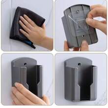 1pc Remote Control Holder, Wall Mounted Storage Box For Air Conditioner Remote, No Drilling Required - Multicolor - View 9