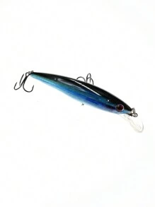 1入/盒11cm 13.4g鱸形餌,適用於遠距離投擲,慢下沉,懸停,具有弧形嘴巴,適用於釣鱸魚、鱸魚釣魚,淡水魚塘 - 寶藍色 - 查看 1