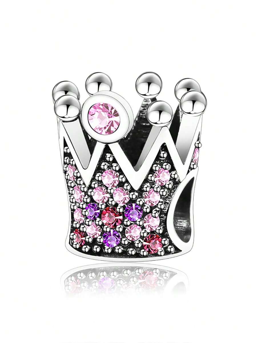HuooNew 1pc Fashion Sterling Silver Crown DIY Accessory For Women For DIY Jewelry Making - Silver - View 1