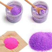 2pcs Random Color Non-Wet Toy Sand, Magic Sand Color Magic Sand Insoluble In Water, Diy Novelty Toys - Multicolor - View 4