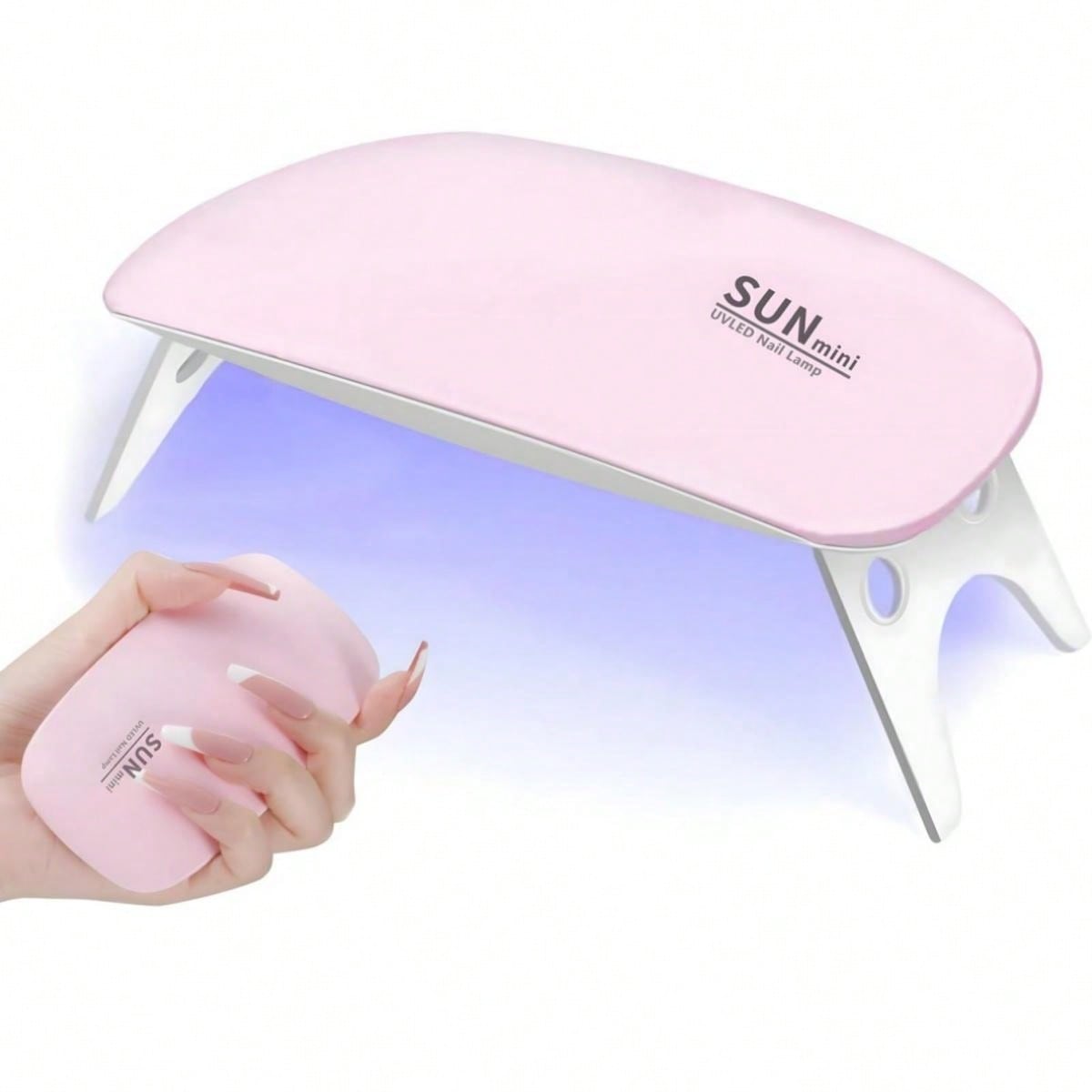 Mouse Shaped Mini Nail Dryer Lamp For Gel Polish, With Uv Led Phototherapy, No Harm To Hands