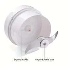 1入組不鏽鋼多功能大蒜壓碎器搗碎刀切片器廚房工具 - 白色 - 查看 5