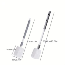 1pc Beige Three-In-One Cup Lid Gap Cleaning Brush, Multifunctional Bottle Cleaning Brush, Suitable For Kitchen Water Bottle Lid Glass Cup Crevice Household Kitchen Cleaning Tool - Beige - View 3