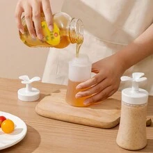 1入組調味料擠壓瓶,沙拉醬料容器,非常適合點心、醬汁、番茄醬、燒烤、配料、醬汁、藝術工藝、工作坊、儲存等用途 - 無色 - 查看 5