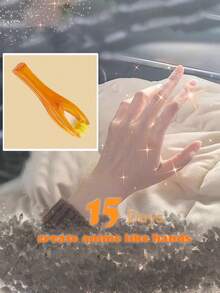 1入組黃色手指模套,現代手指聯合按摩器 - 黃色 - 查看 2