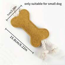 1 Đồ chơi mài răng thú cưng hình xương dành cho chó vừa và nhỏ - Tăng cường sức khỏe răng miệng và giảm sự nhàm chán (Màu sắc ngẫu nhiên) - Nhiều màu - Xem 2