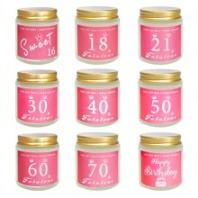 1 Stück duftende Kerzen, Aromatherapie Glas Kerzen, Danke Geschenke für Frauen, Dankesgeschenke für beste Freundin, Kollegin, Lehrerin, Chef, witziges Geburtstagsgeschenk für weibliche Freunde, Heimdekoration Halloween, gruselig, Herbst, Festival, Weihnachten, Winter, Feiertag, Festival, Raumdekoration, Geschenke - Pink - Übersicht 2