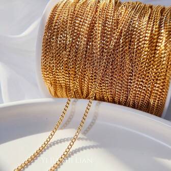 Cadena De Acero Inoxidable Diy De 100 Cm Para Hacer Collar, Pulsera Y Cadena Para Gafas