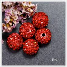 20入組10mm人造水晶鑲嵌黏土珠子,帶有shamballa效果,適用於自製手鍊、項鍊、耳環、聖誕樹工藝品和珠寶製作 - Style 10mm - 查看 14