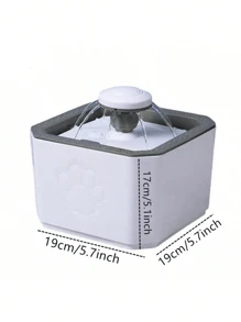 Bebedero para Gato con 2.5 filtros de agua, Fuente para Gato, 2,5 L Fuente de Agua para Gatos, Perros, Bebedero dispensador de agua para gatos y perros pequeños, fuente de agua para mascotas - Gris - Ver 6