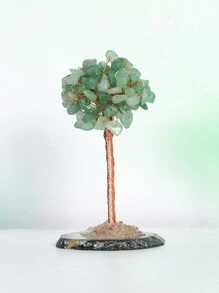 1入組水晶樹，水晶石天然靈氣水晶寶石七輪調和水晶，搖錢樹，家居辦公桌水晶裝飾寶石能量裝飾靈氣幸運水晶禮品家居裝飾仿真植物造型 - 水晶樹 - 查看 9