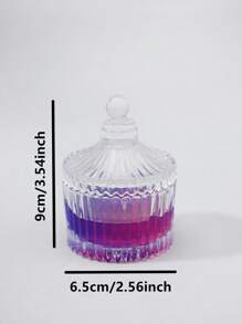 1 件夢幻星空果凍蠟燭,2 色金色效果,浪漫臥室裝飾,香氛蠟燭,生日,聖誕禮物,餐桌裝飾,香氛禮物 - 彩色 - 查看 2