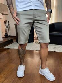 Men Shorts - Khaki - View 1