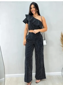 Women Two-Piece Outfits - màu đen - Xem 2