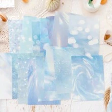 Decorative Paper Material, Light Market Collection: Ins Artistic Style Tear-Off Scenic Paper Without Adhesive Stickers For Scrapbooking And Bullet Journal 1pc - Multicolor - View 1