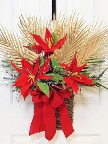 6/12入套金色人造棕櫚樹葉,17英寸室外假棕櫚樹葉假熱帶植物葉子,適用於聖週日花束、婚禮、生日派對、家居、聖誕節裝飾 - 金色 - 查看 5