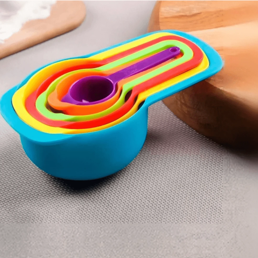 TOP CENTER ONLINE Kit Medidor Cozinha Conjunto C/6 Colher de Medidas - Multicolorido - Visão 1